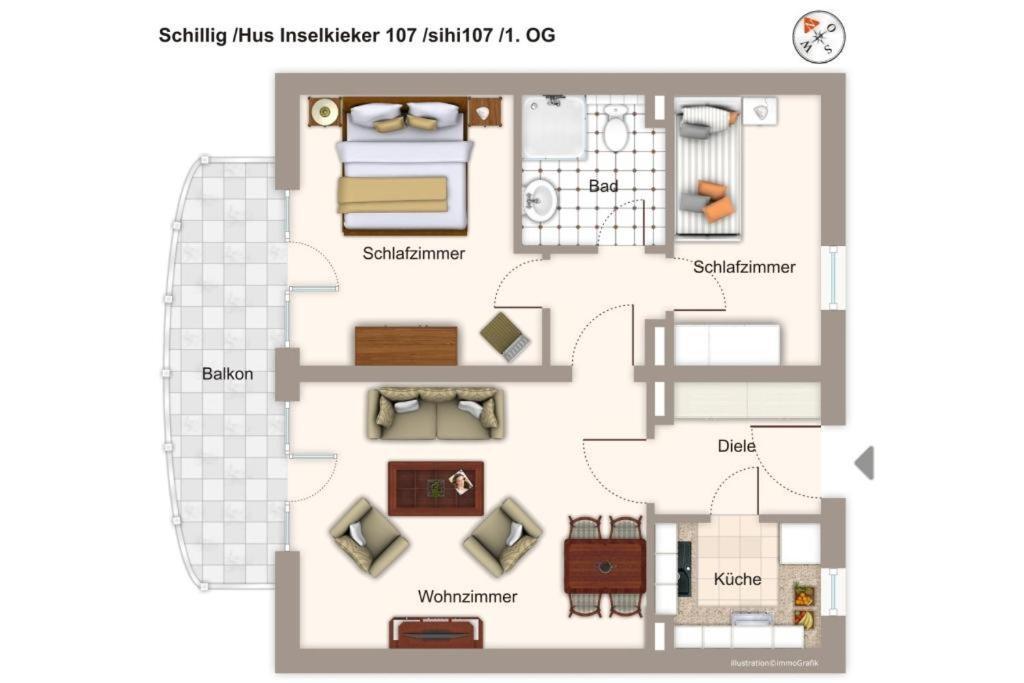 Hus Inselkieker Hus Inselkieker 107 Apartment Schillig Luaran gambar